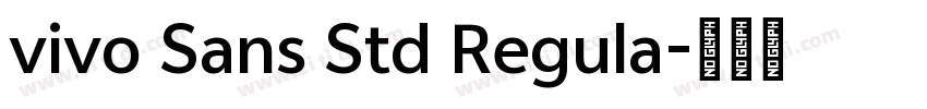 vivo Sans Std Regula字体转换